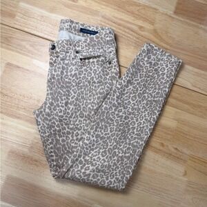 Lucky Brand Legend Sofia Womens Leopard Print Skinny Jeans Animal Print Size 28